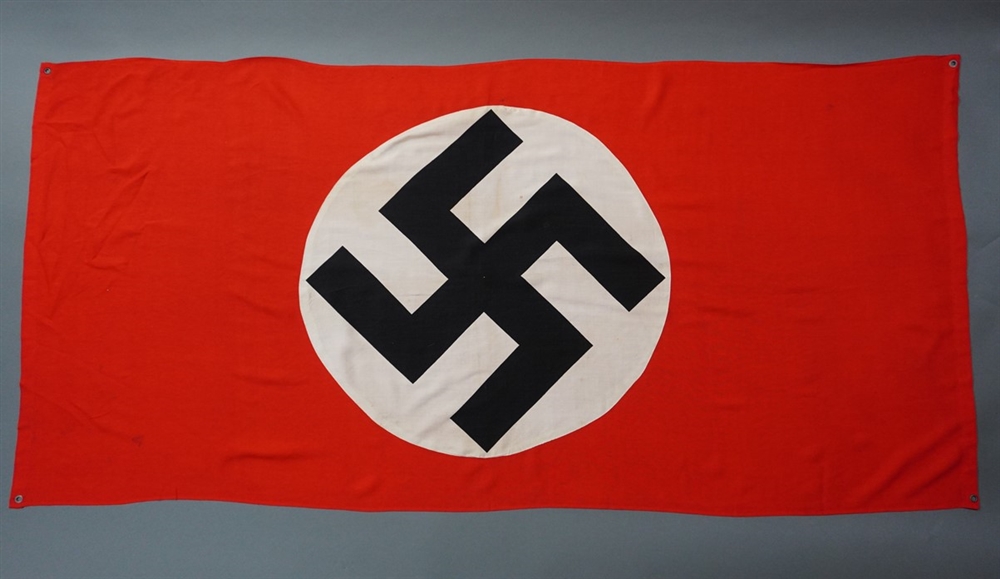 Original German WWII One Sided Vehicle Identification Flag