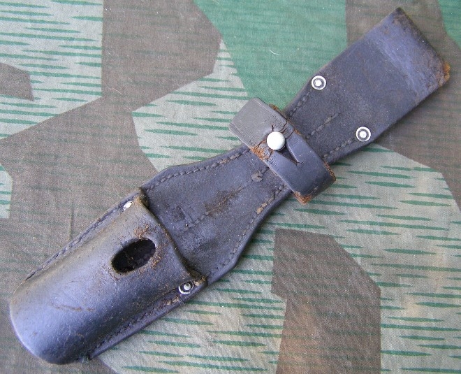 Original German WWII k98 Pre/Early War Leather Bayonet Frog