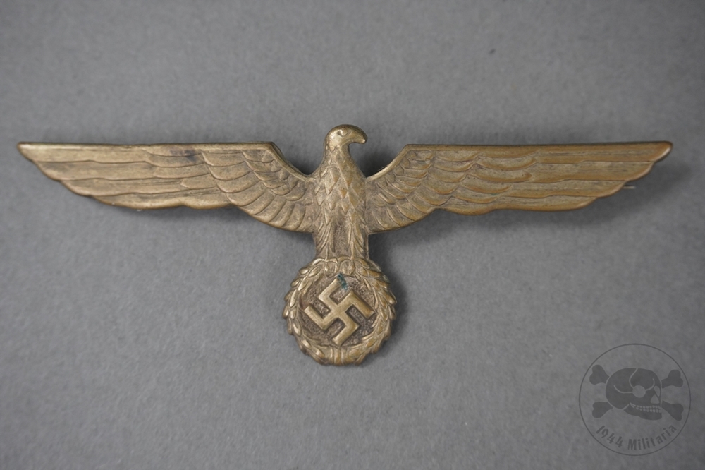 Unissued Original German WWII Kriegsmarine Metal Breast Eagle Belgian Made