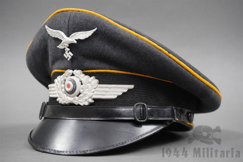 Original German WII Luftwaffe NCO/EM Flight/Paratrooper Visor Cap Size 56