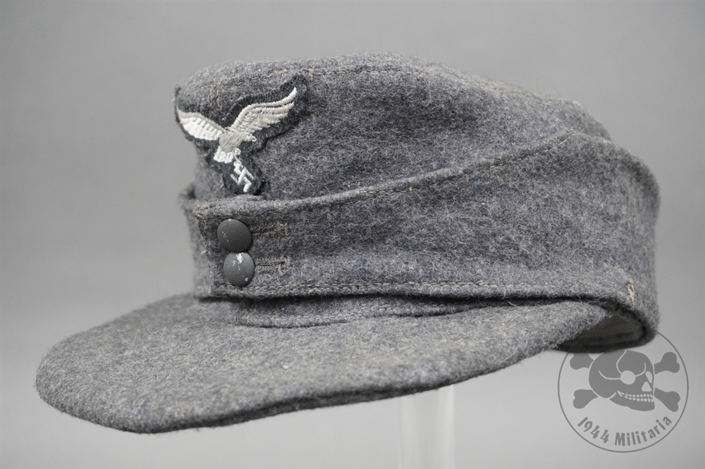 Original German WWII Luftwaffe Wool M43 EM/NCO Cap Size 55 RB Numbered