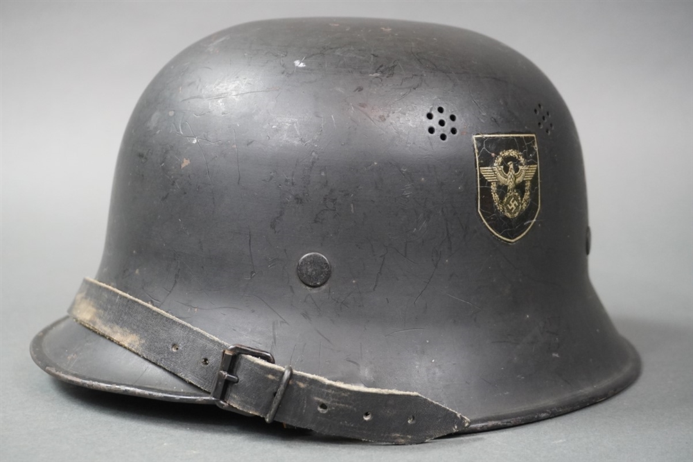 Original Third Reich M34 Fire/Police Helmet