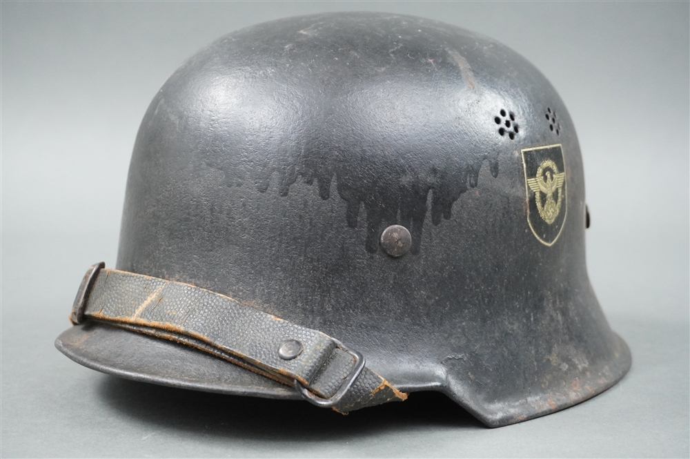 Original Third Reich M34 Fire/Police Helmet