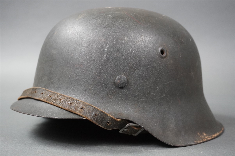 Original German WWII Heer/Waffen SS No Decal M42 CKL68 Helmet