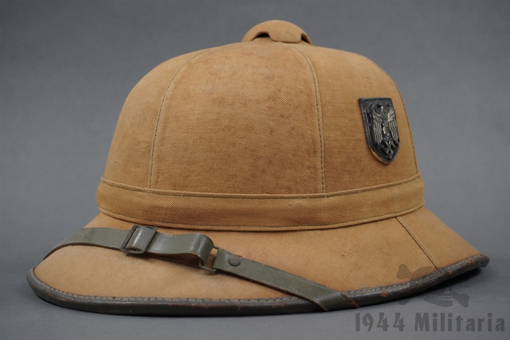 Original German WWII First Pattern Afrika Korps Tropical Pith Helmet